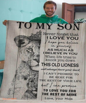 gift for son blanket never forget that i love you mom to son blanket - Super King - Ettee