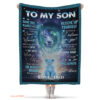 gift for son blanket to my son inside there is a piece of my heart - Super King - Ettee