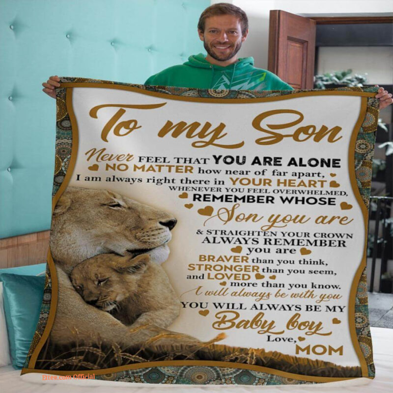 gift for son blanket to my son love you for the rest of mine love - Super King - Ettee