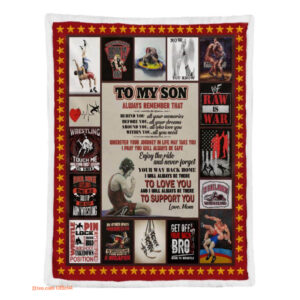 gift blanket to my son wrestling i will always be there to support you - Super King - Ettee