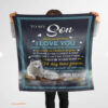 gift for son blanket wolf to my son never forget that i love you love - Super King - Ettee