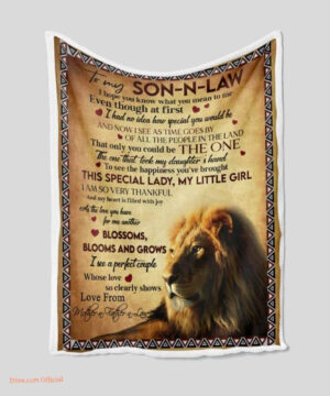 gift blanket lion to my son i hope you know what you mean to me love - Ettee - gift blanket