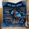 to my son fleece blanket youll always be my baby boy - Super King - Ettee