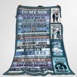 to my son for all the things my hands have held motocross blanket - Super King - Ettee