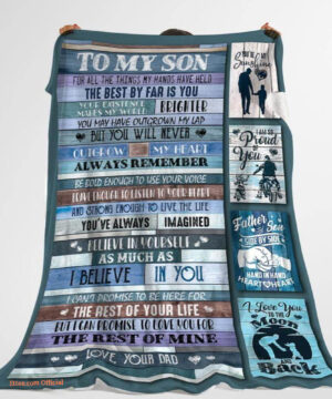 to my son for all the things my hands have held motocross blanket - Super King - Ettee