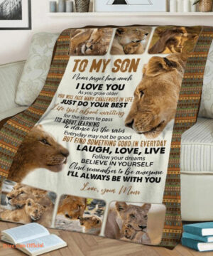 to my son remember to be awesome fleece blanket - Super King - Ettee