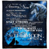 to my son stay strong be confident fleece blanket - Ettee - be confident