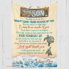 to my son the big waves in life sea turtle blanket - Super King - Ettee