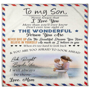 to my son the wonderful person you are fleece blanket - Super King - Ettee