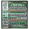to my son today is a good day blanket gift home decor - Super King - Ettee