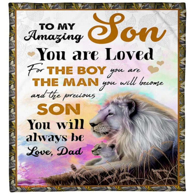 to my son you are loved for the boy you are fleece blanket - Super King - Ettee