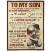 to my son you are loved more than you know quilt blanket - Super King - Ettee