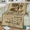 to my son you are my heart and my soul fleece blanket - Super King - Ettee