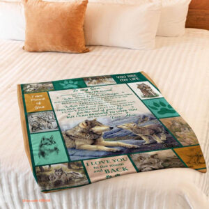 to my son you are my life wolf mom blanket - Super King - Ettee