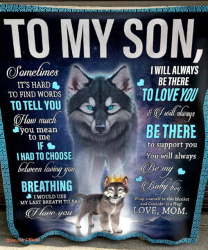 to my son you will always be my baby boy fleece blanket - Super King - Ettee