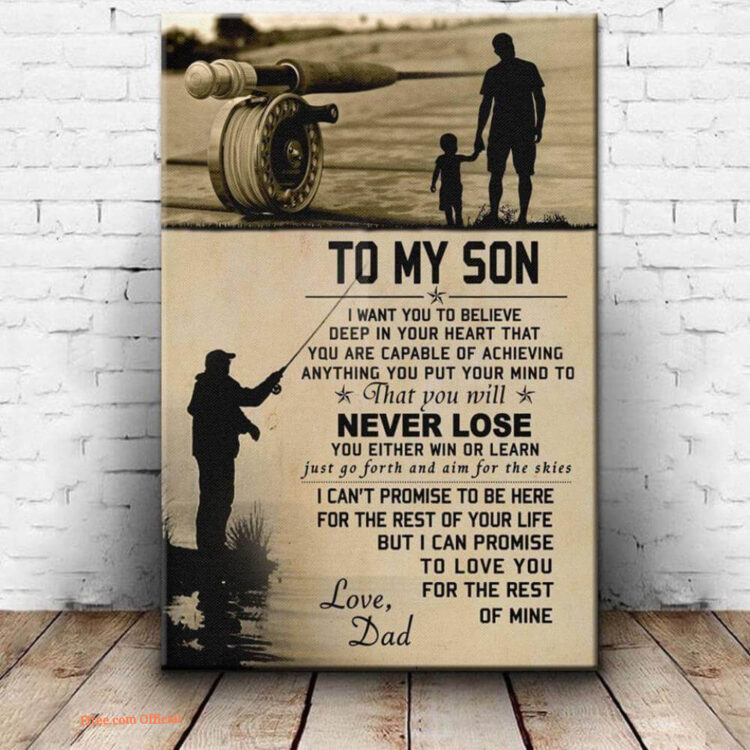 to my son you will never lose blanket gift for son from dad - Super King - Ettee