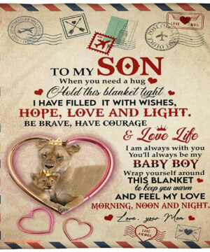 to my son youll always be my baby girl fleece blanket lovely - Super King - Ettee