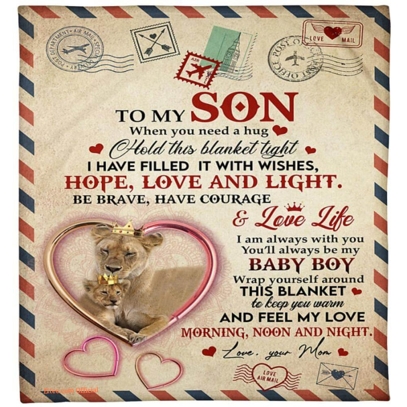 to my son youll always be my baby girl fleece blanket lovely - Super King - Ettee