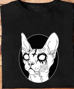 Black Metal Sphynx Cat I Goth and Death Metal - Ettee - black metal sphynx cat