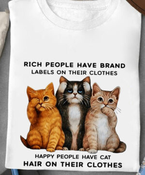 Happy People Have Cat Hair On Their Clothes - Ettee - cat hair