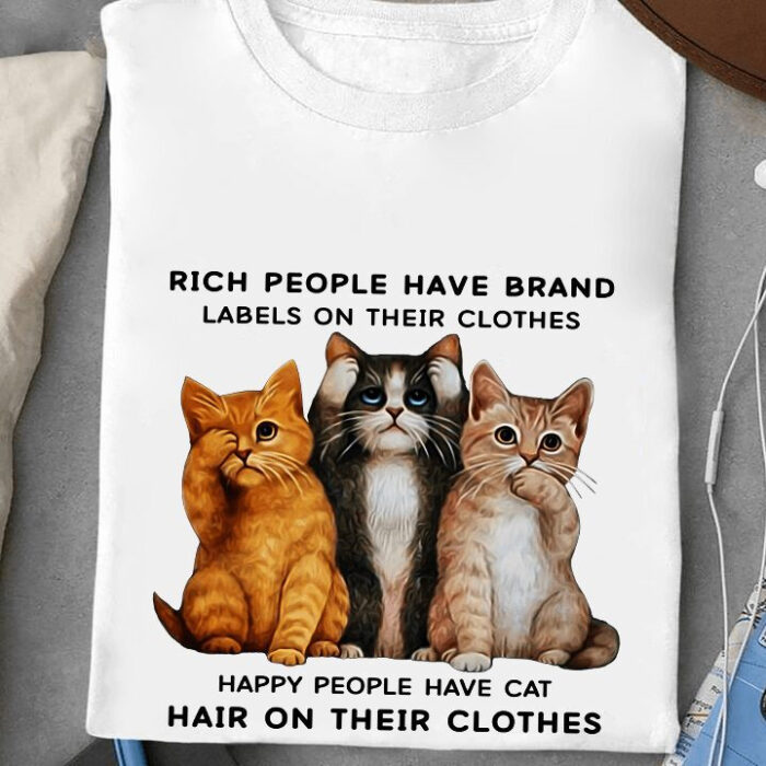 Happy People Have Cat Hair On Their Clothes - Ettee - cat hair