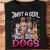 Just A Girl Who Loves Dogs - Gift for Dog Lovers - Ettee - dog lover