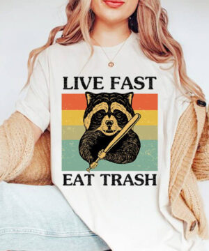 Live Fast Eat Trash - Unique and Fun Gift for the Adventurous Foodie - Ettee - adventurous foodie