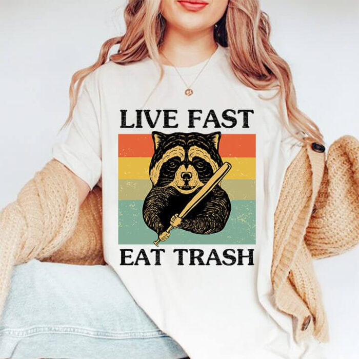 Live Fast Eat Trash - Unique and Fun Gift for the Adventurous Foodie - Ettee - adventurous foodie