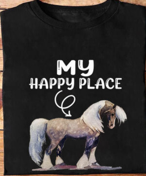 My Happy Place Horseback Riding Equestrian Horse Lover - Ettee - equestrian