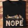 Nope dachshund dog t-shirt - Ettee - dachshund