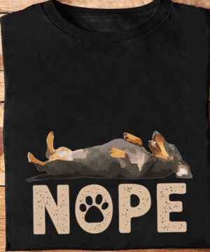 Nope dachshund dog t-shirt - Ettee - dachshund