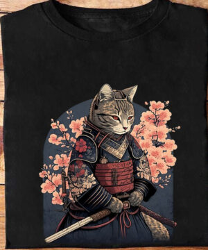 Samurai Cat Funny Cat Samurai Vintage - Ettee - funny cat