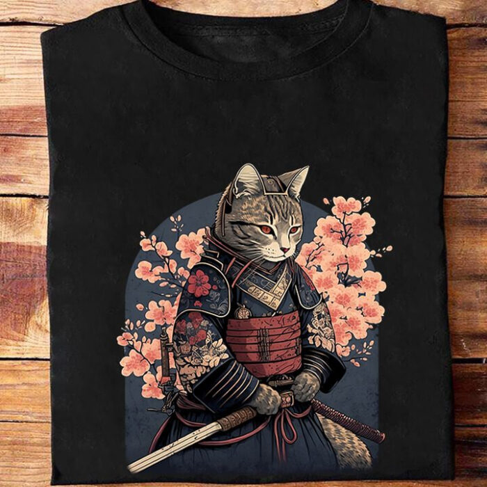 Samurai Cat Funny Cat Samurai Vintage - Ettee - funny cat