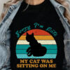 Funny Cat Lover Gift: Sorry I'm Late, My Cat Sat on Me - Ettee - cat lover gift