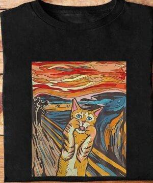 Starry Night Cat Van Gogh Cat Cat Lover Cat Mom Dad - Ettee - cat lover