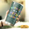 Personalized Math Teacher Tumbler - Back To School Gift for Him - Born To Be A Math Teacher Slogan - Ettee - Be A