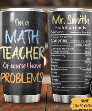 Personalized 20oz tumblers for math teacher, back to school 2023 gifts - ettee.com - Ettee - 20oz Tumblers