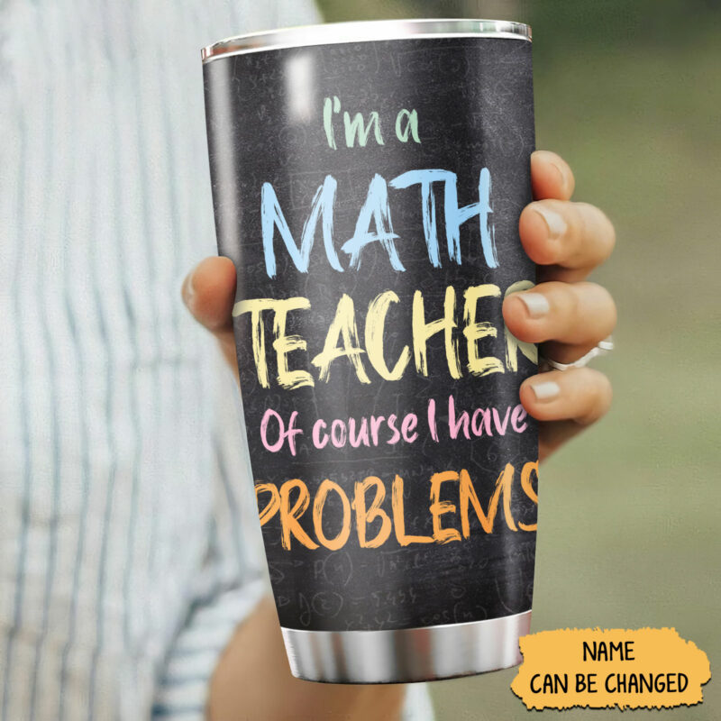 Personalized 20oz tumblers for math teacher, back to school 2023 gifts - ettee.com - Ettee - 20oz Tumblers