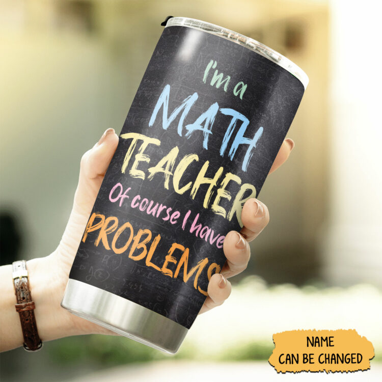 Personalized 20oz tumblers for math teacher, back to school 2023 gifts - ettee.com - Ettee - 20oz Tumblers