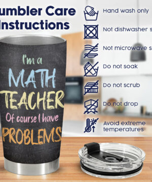 Personalized 20oz tumblers for math teacher, back to school 2023 gifts - ettee.com - Ettee - 20oz Tumblers